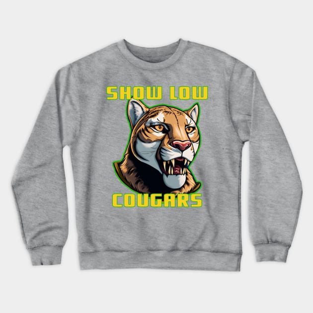 Show Low Cougars Crewneck Sweatshirt by rturnbow